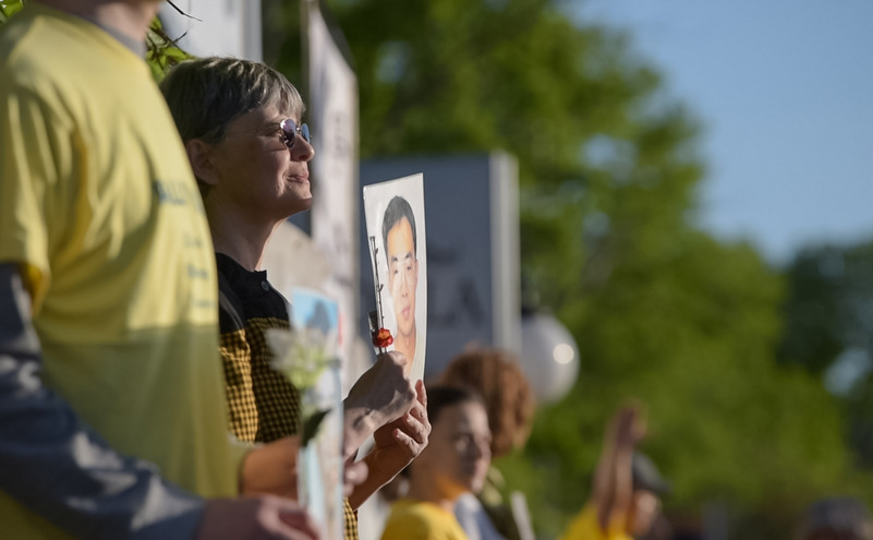 Protest al practicanţilor Falun Gong